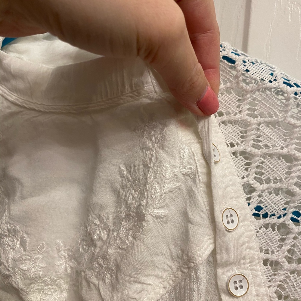 Free People Sweetest Thing Ivory Blouse - Picture 5 of 5
